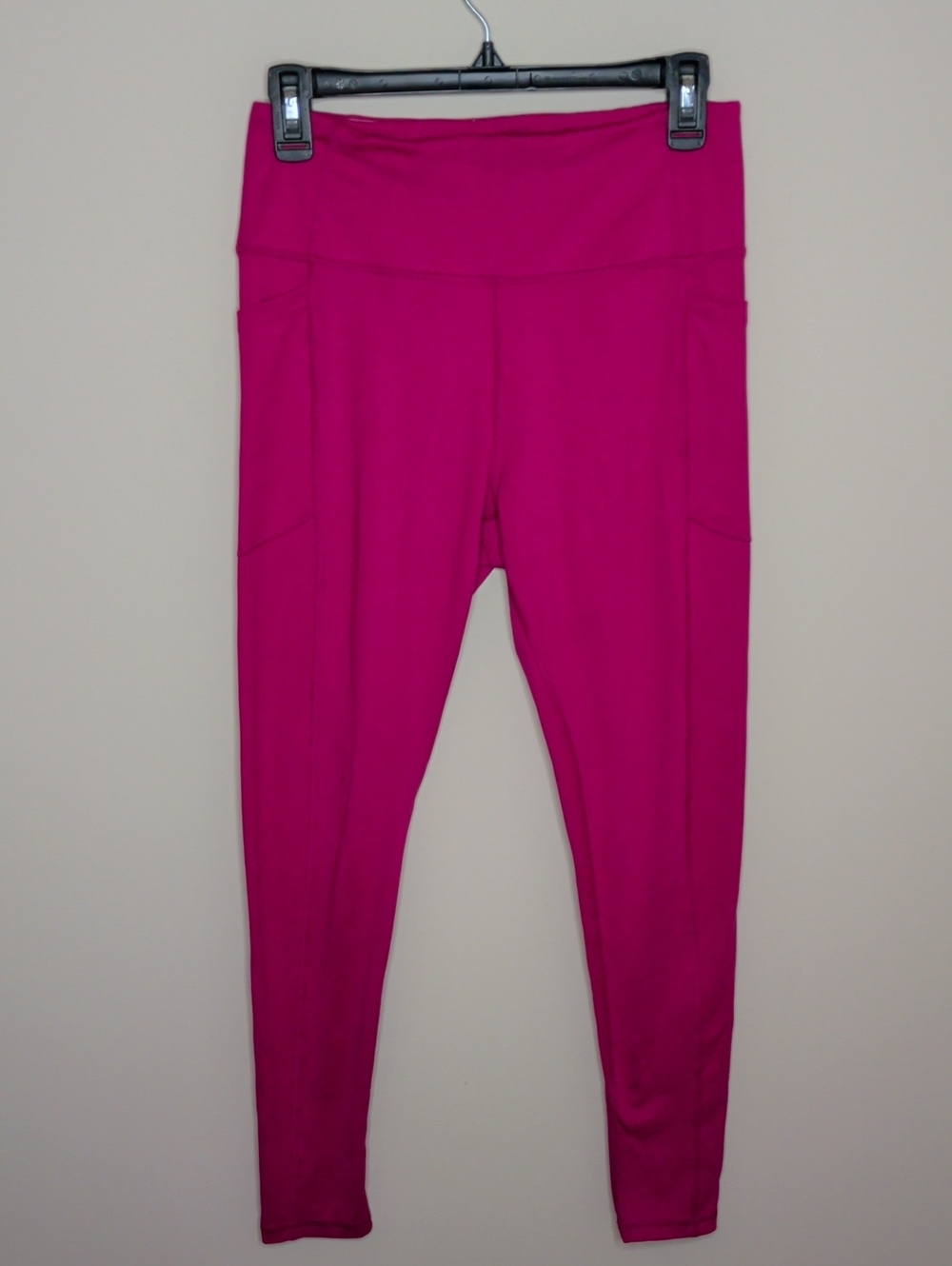Victoria's Secret Hot Pink High-Waist Leggings with Side Pockets Size 10